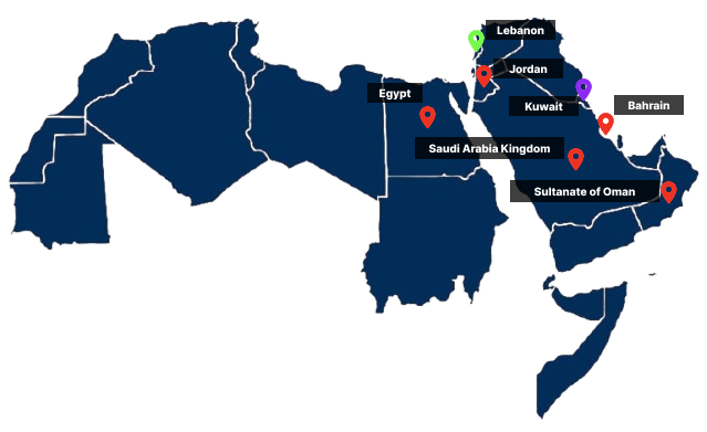 arab world map